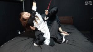 h_1416ad01416【くすぐりエロ動画】吊り拘束なのにめちゃめちゃ暴れる激弱メイドへくすぐり! 美泉咲
